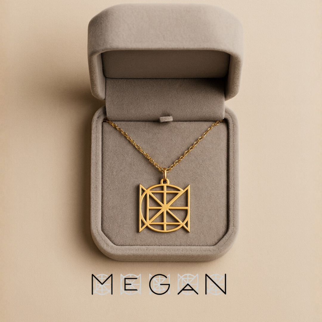 Familien-Initialen Monogramm-Halskette