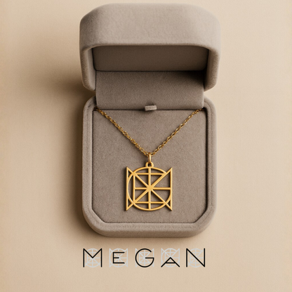 Familien-Initialen Monogramm-Halskette