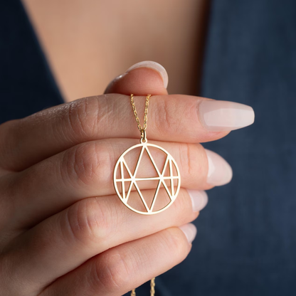 Familien-Initialen Monogramm-Halskette