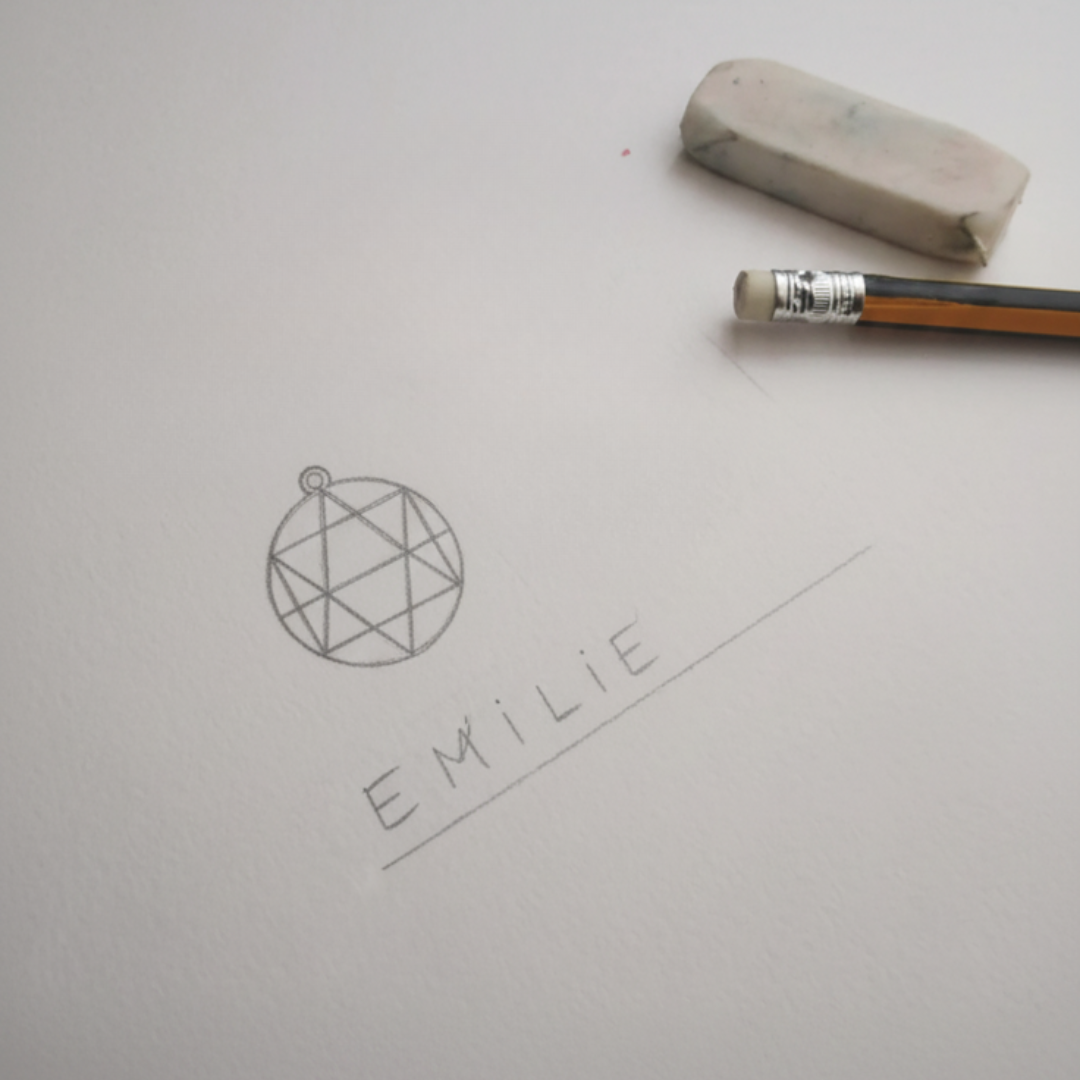 Familien-Initialen Monogramm-Halskette