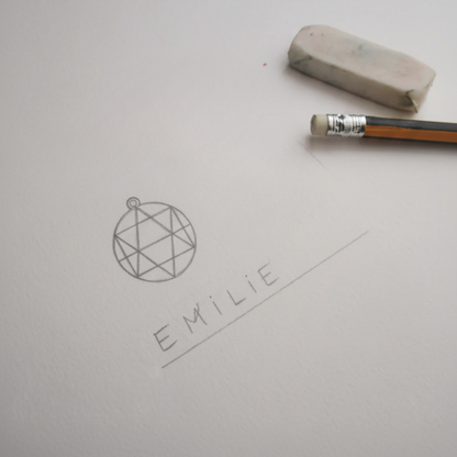 Familien-Initialen Monogramm-Halskette