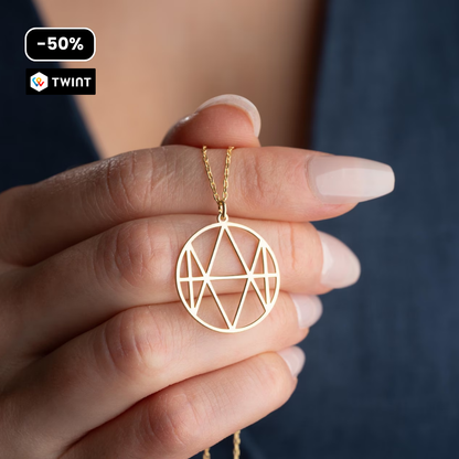 Familien-Initialen Monogramm-Halskette