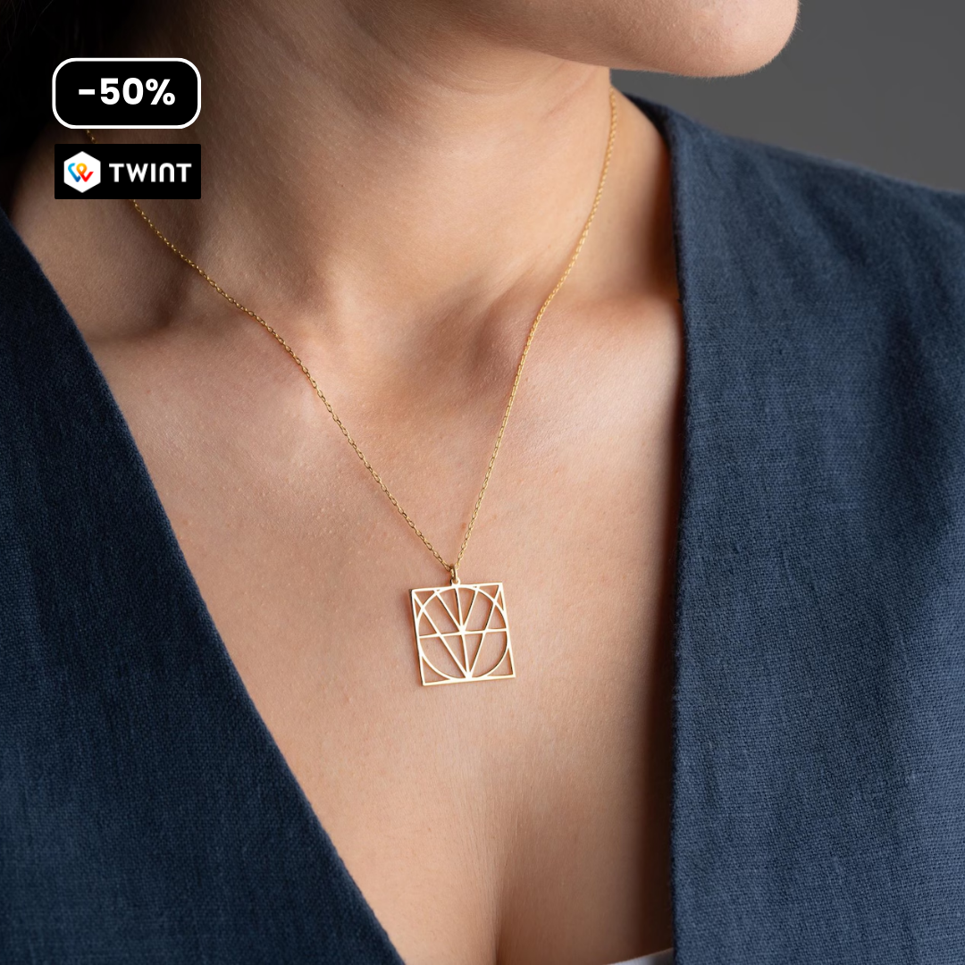 Familien-Initialen Monogramm-Halskette