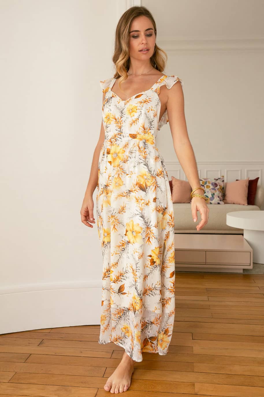 Robe Longue  Fleurie