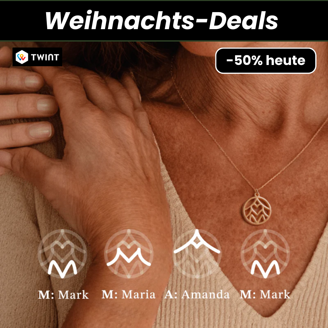 Familien-Initialen Monogramm-Halskette