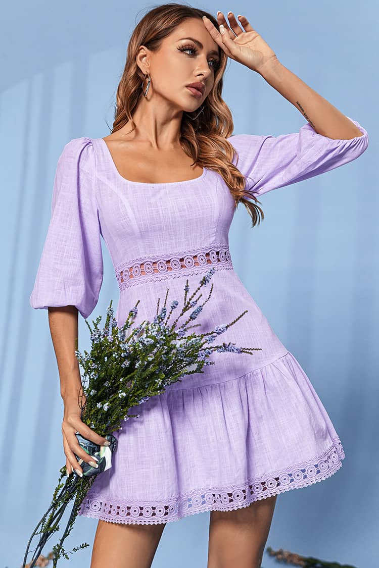 Robe A Lacet  Champêtre