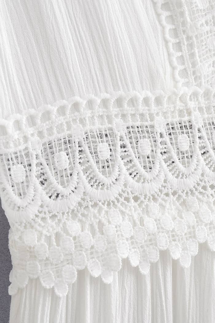 Robe Blanche Dentelle  Champêtre
