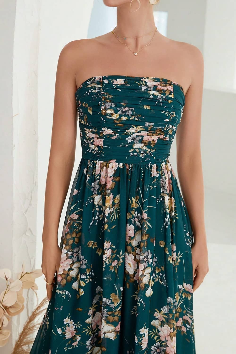 Robe Fleurie Bustier