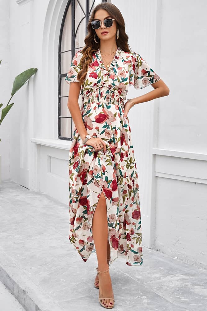 Robe De Printemps  Pour Mariage Champêtre Invitée