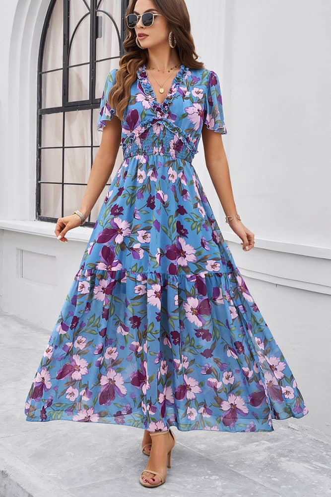 Robe De Printemps  Pour Mariage Champêtre Invitée
