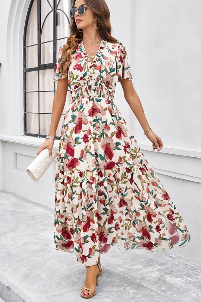Robe De Printemps  Pour Mariage Champêtre Invitée