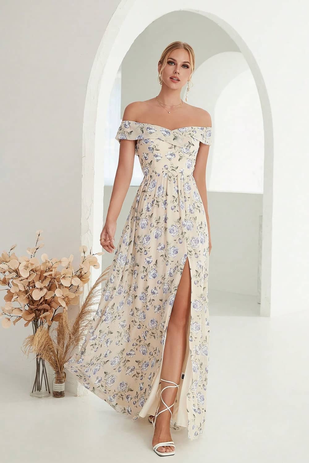Robe Épaules Dénudées  Pour Mariage
