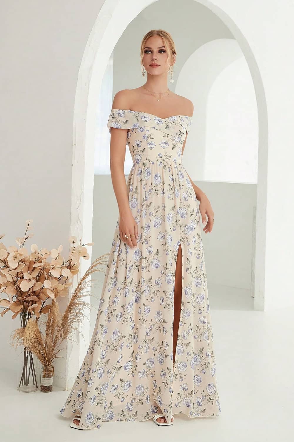 Robe Épaules Dénudées  Pour Mariage