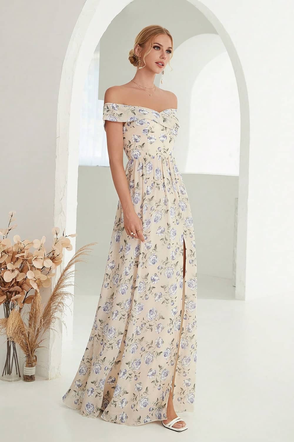 Robe Épaules Dénudées  Pour Mariage
