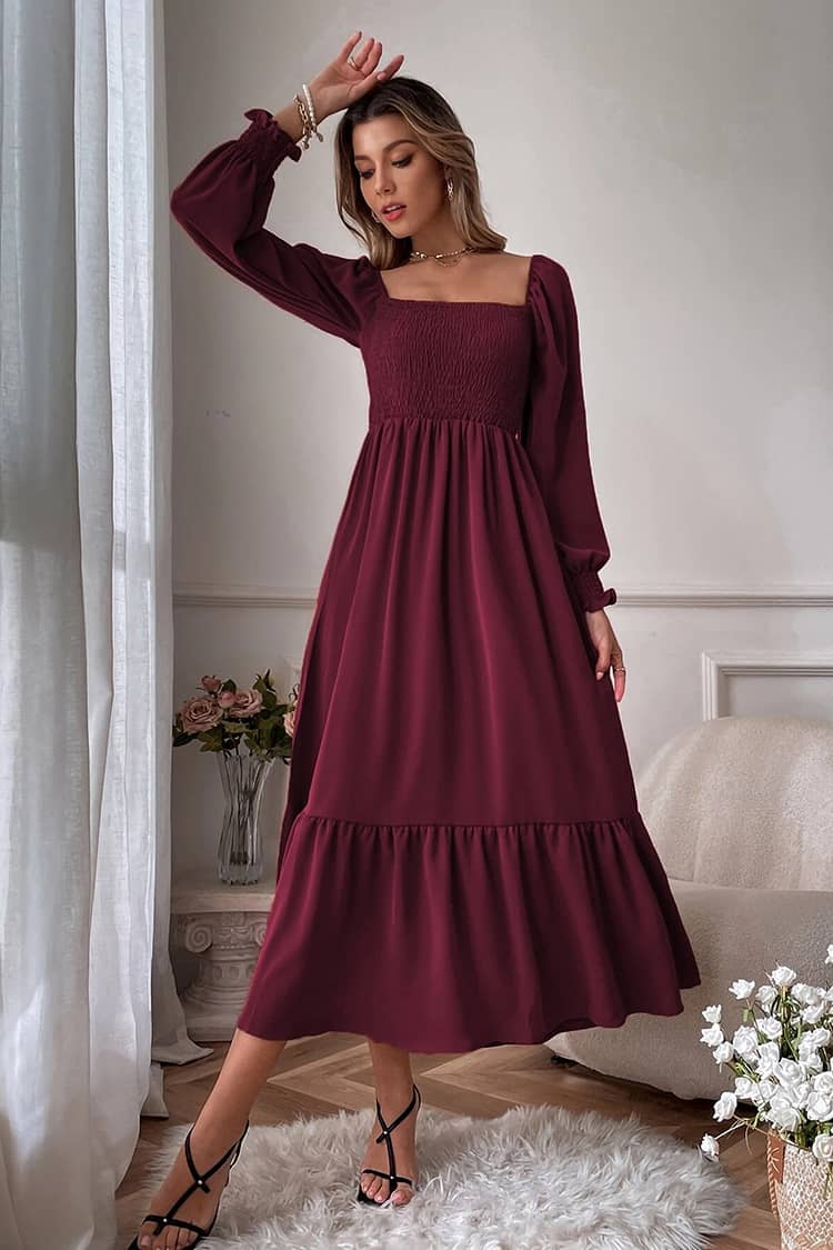 Robe Fluide Champêtre  Rétro