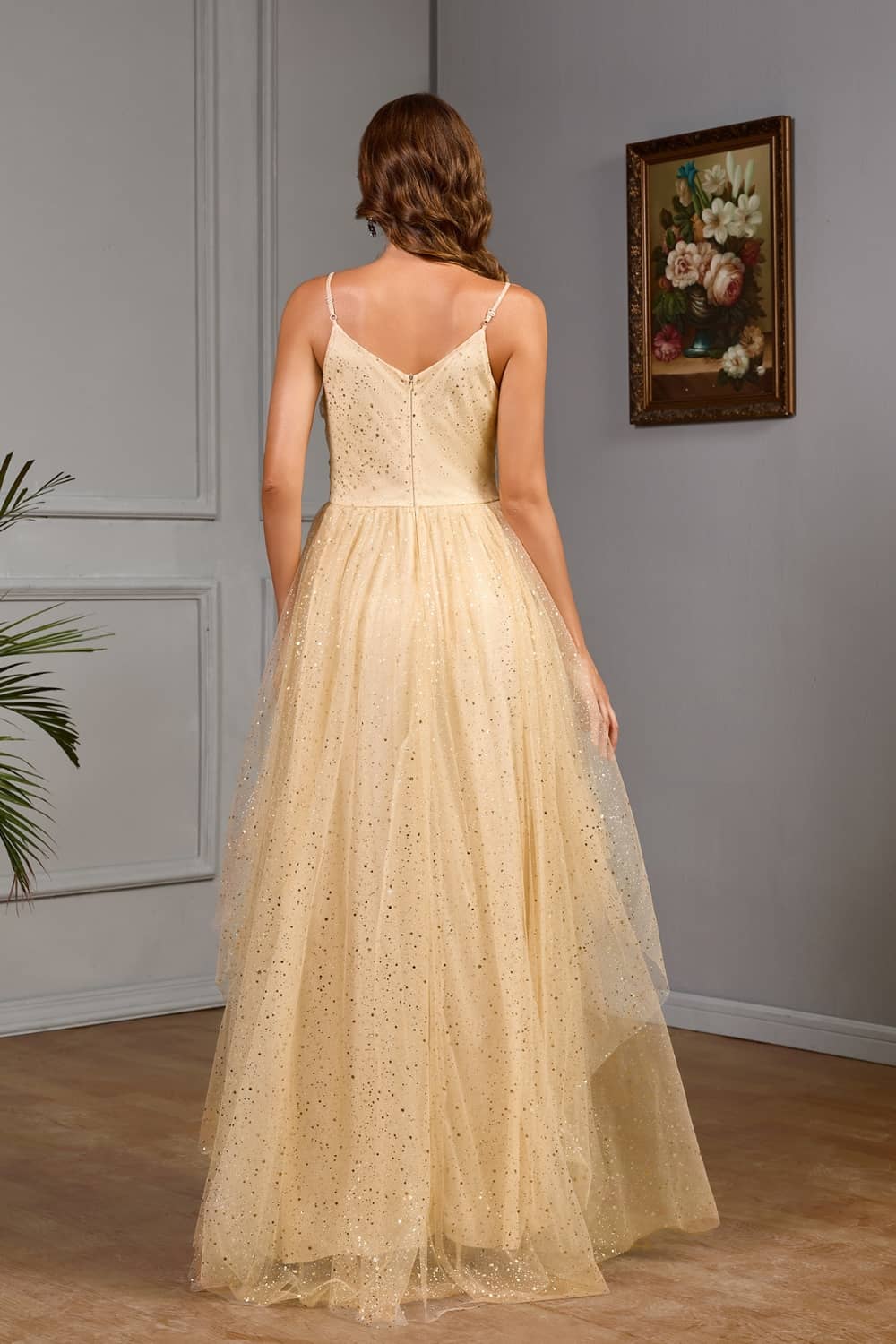 Robe Longue Beige  Pour Mariage