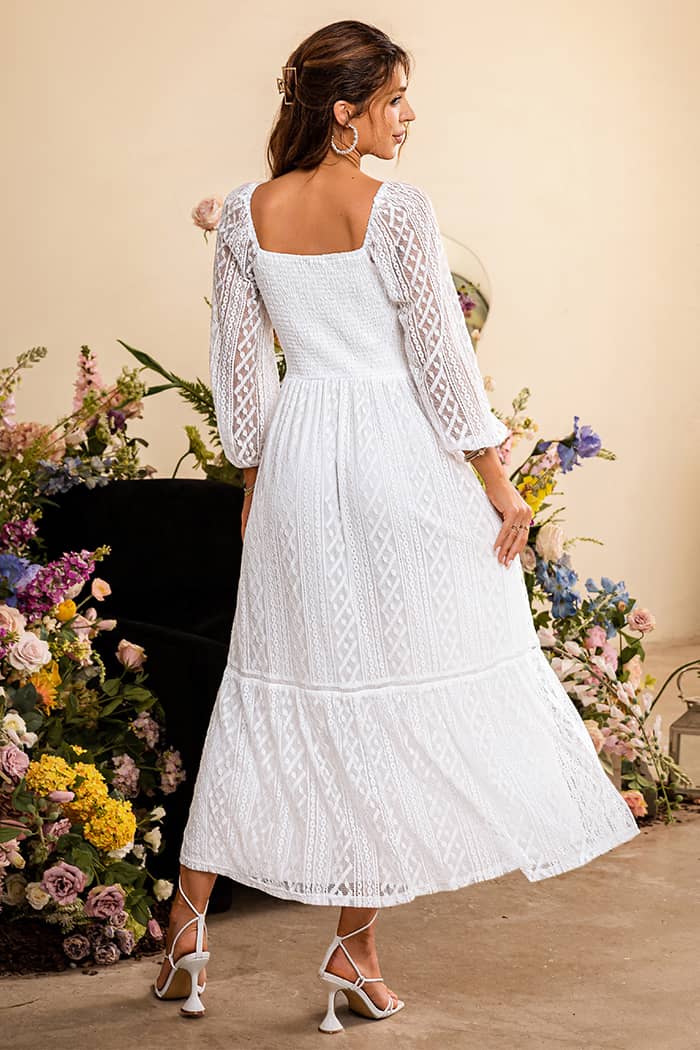 Robe Longue Blanche  Champêtre
