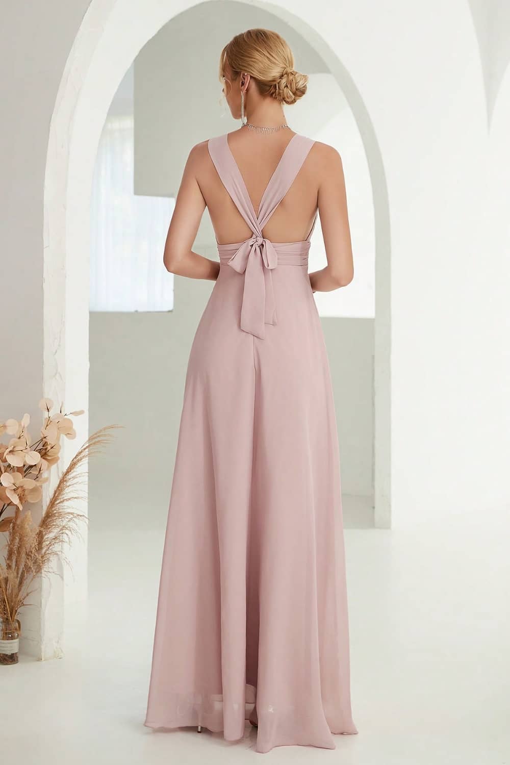 Robe Longue Fluide  Dos Nu