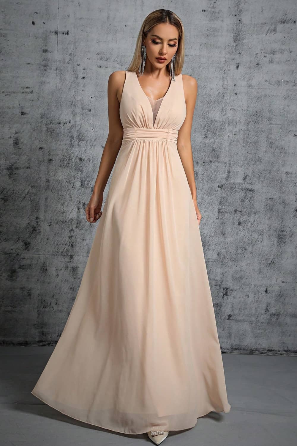 Robe Longue Fluide  Dos Nu