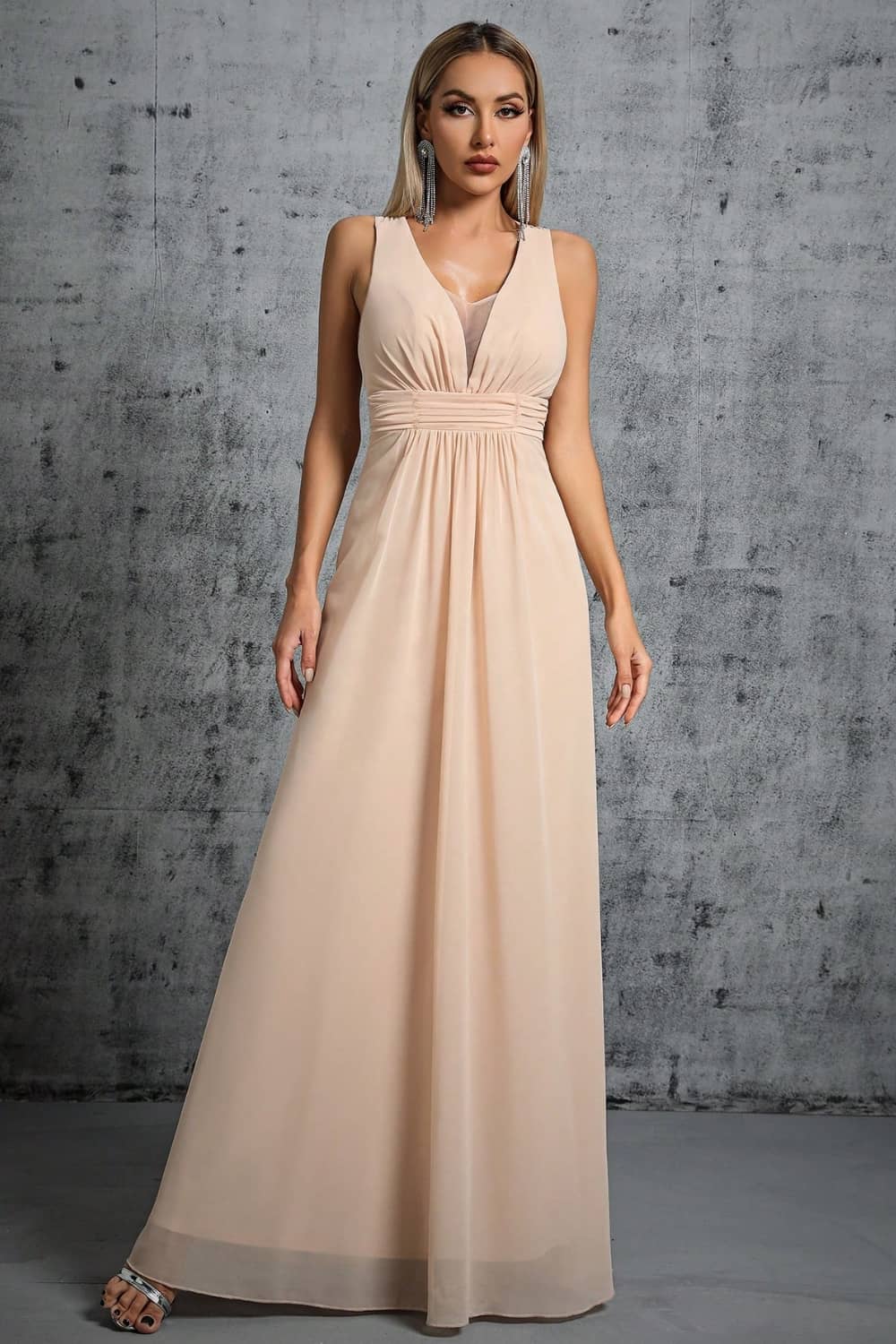 Robe Longue Fluide  Dos Nu