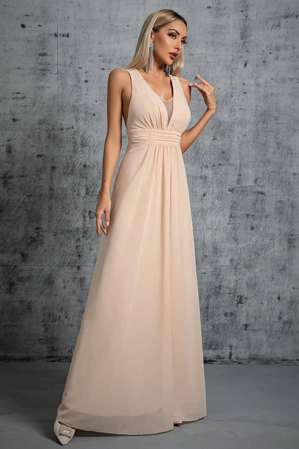 Robe Longue Fluide  Dos Nu