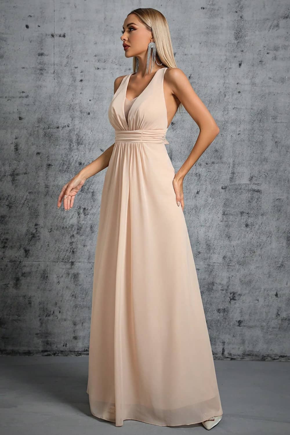Robe Longue Fluide  Dos Nu