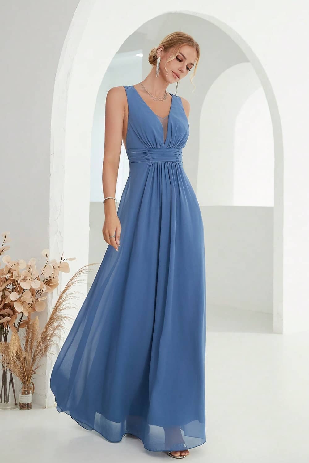 Robe Longue Fluide  Dos Nu