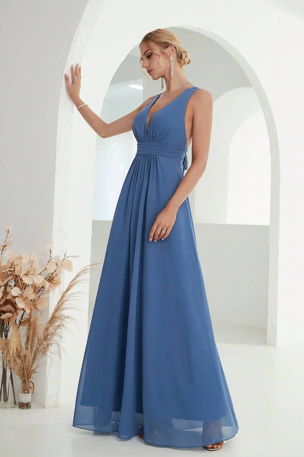 Robe Longue Fluide  Dos Nu