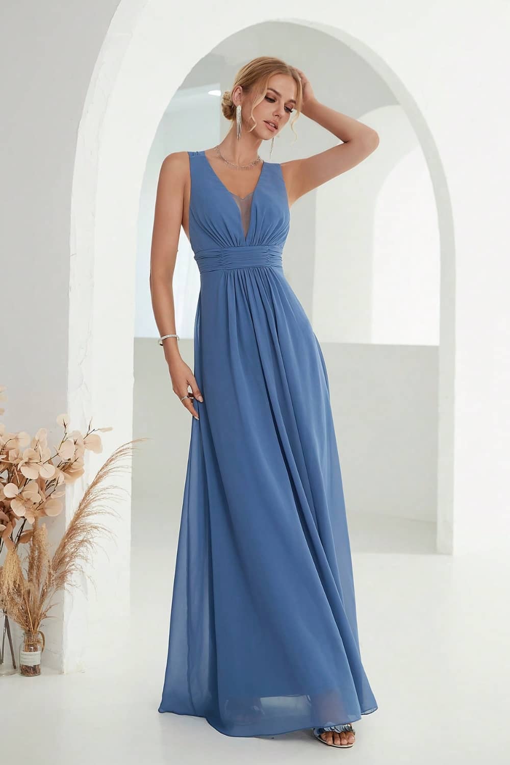 Robe Longue Fluide  Dos Nu