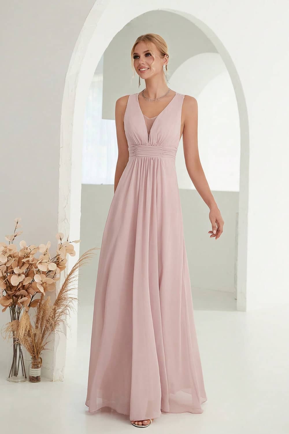 Robe Longue Fluide  Dos Nu