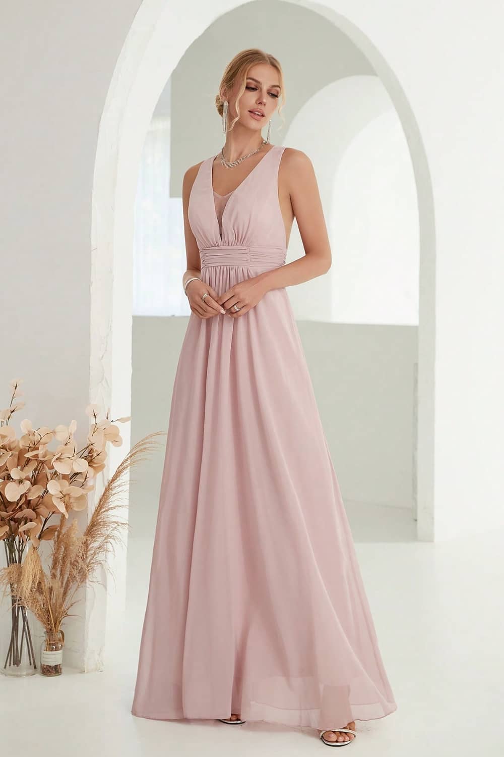 Robe Longue Fluide  Dos Nu