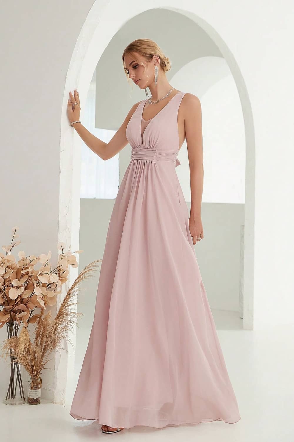 Robe Longue Fluide  Dos Nu
