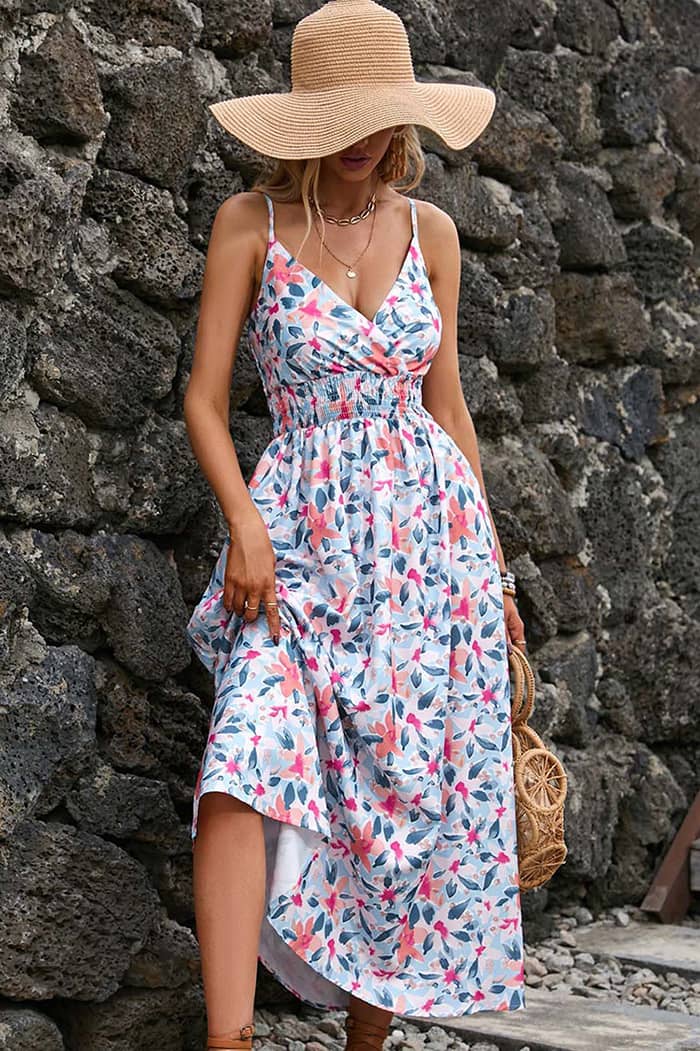 Robe Longue Imprimé  Champêtre