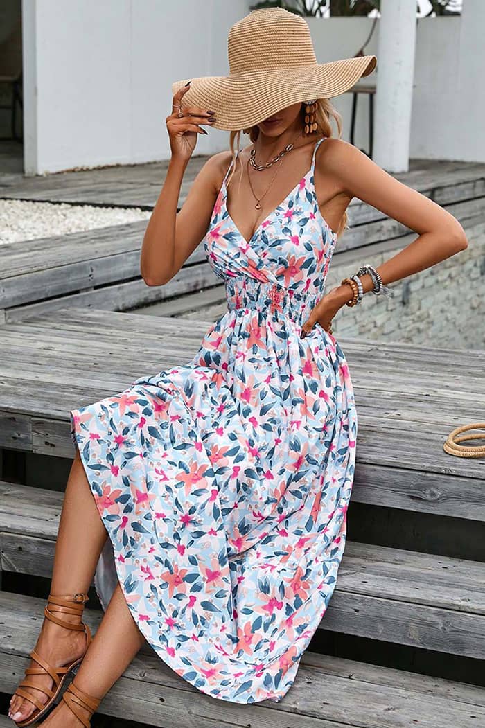 Robe Longue Imprimé  Champêtre