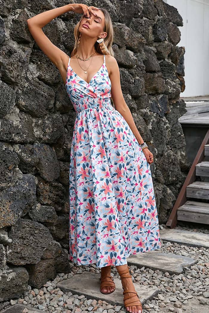 Robe Longue Imprimé  Champêtre
