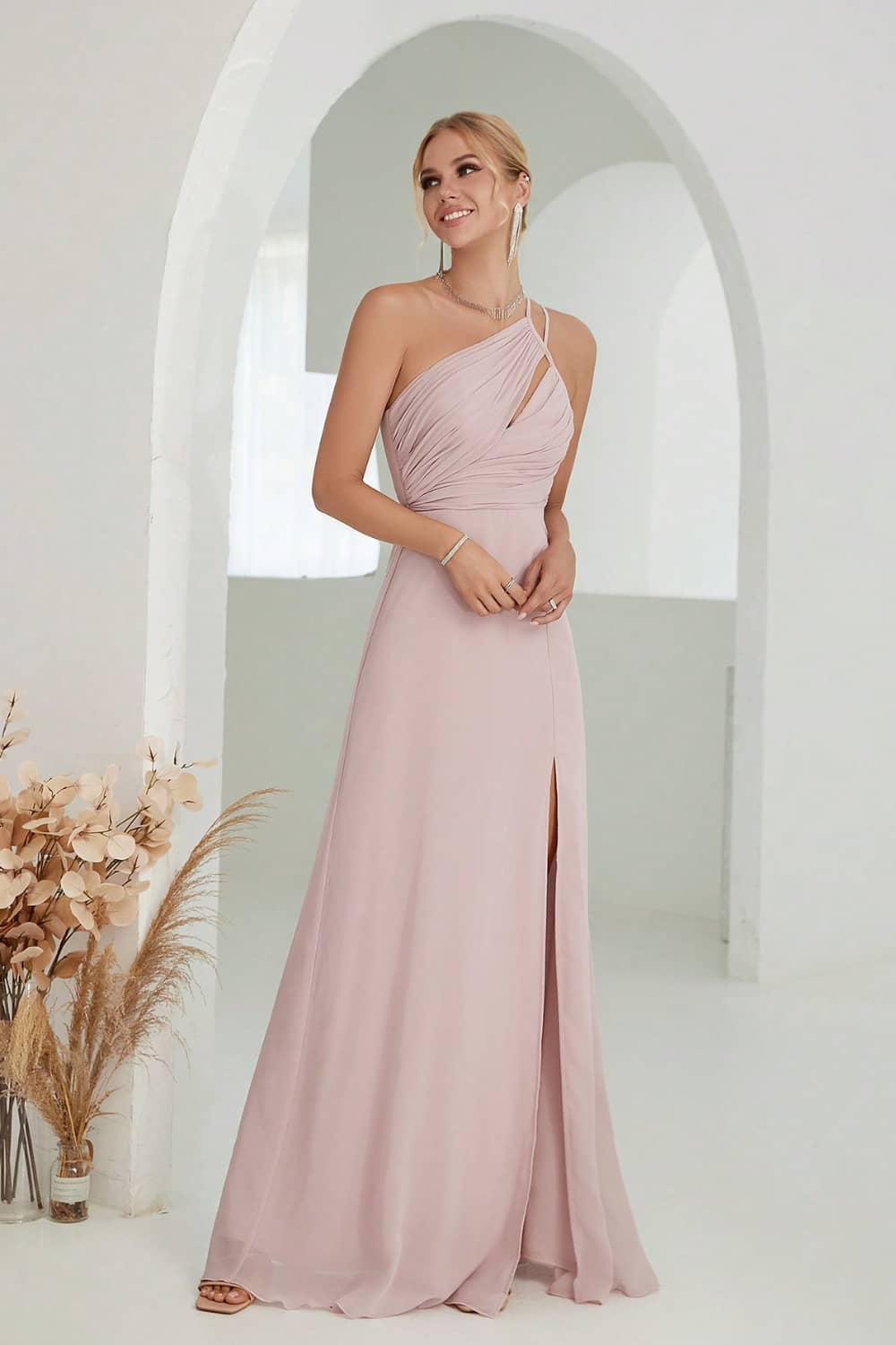 Robe Longue  One Shoulder