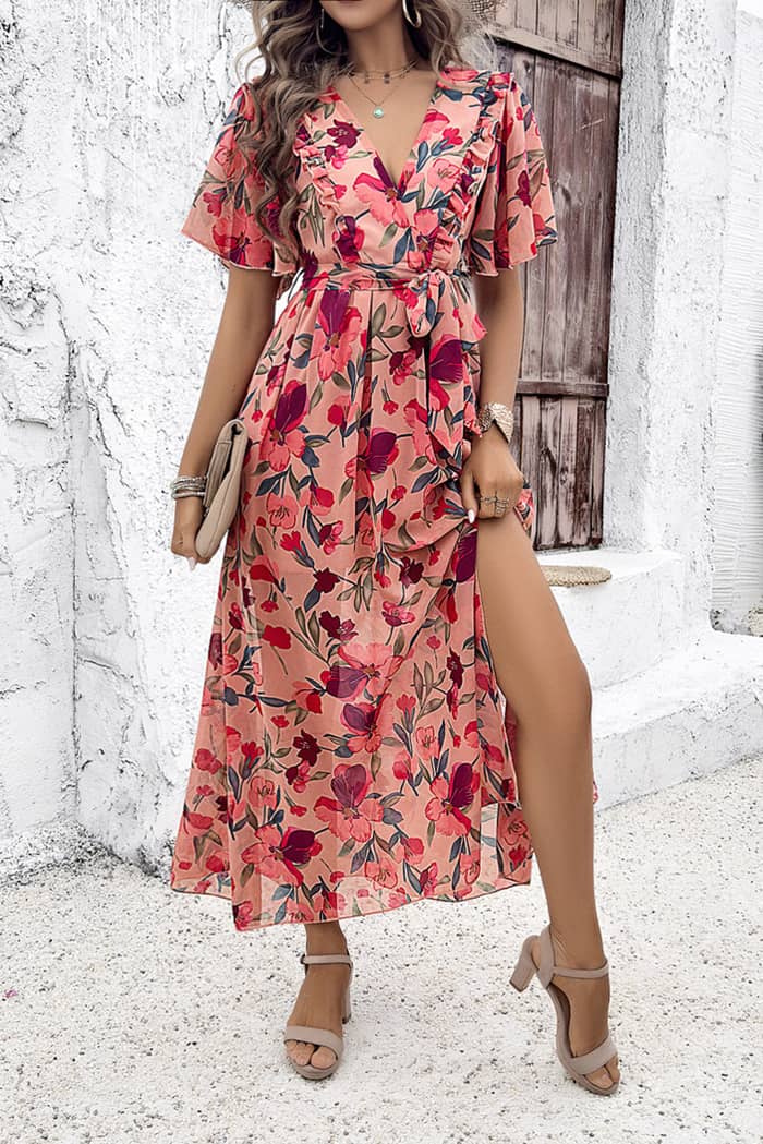Robe Longue Voile Pour Un Mariage  Champêtre