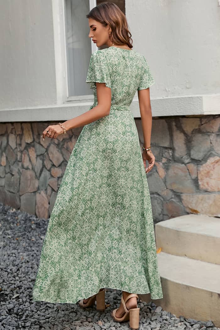 Robe Portefeuille Longue  Champêtre